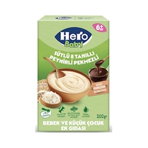 Hero Baby Sütlü 8 Tahıllı Peynirli Pekmezli Ek Besin 200 G - 6 Adet Tarı