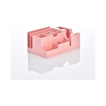 Ops Masa Seti Kalemlik Bant Makinalı Plastik Pastel Pembe Masa Üs