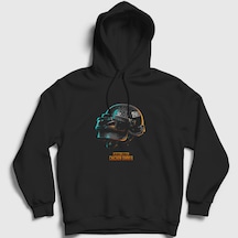 Presmono Unisex Kask Pubg Kapüşonlu Sweatshirt Siyah