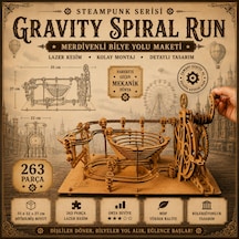 Marble Run Misket Oyunu Ahşap Maket 263 Parça Ahşap 3d Puzzle Marble Run Mekanik Maket Seti - 3d Ahşap Bilye Yolu Maketi