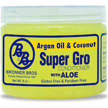 Bronner Bros Super Gro Argan Oil & Coconut Saç Ve Saç Derisi Bakım Kremi 170gr