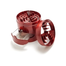 Çekmeceli 60 MM Kırmızı Grinder Herbal Parçalayıcı  Pz38kr