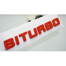 Dk Tuning Biturbo Kırmızı Abs Bagaj Yazı Logo