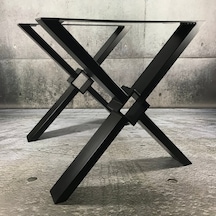 Kare Çapraz Masa Ayağı, Şık Ve Dekoratif Metal Ayak