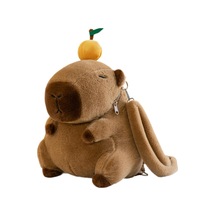 Suntek Capybara Sırt Çantası Günlük Sevimli Omuz Turuncu