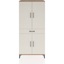 Hyperion Dolap 4 Raflı Tek Çekmeceli 4 Kapaklı 88x44x195 Çam-aytaşı Atlas Çam