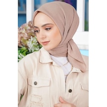 Melodi Scarf Kadın Tesettür Mio Caz Eşarp Hijab Bej BEj