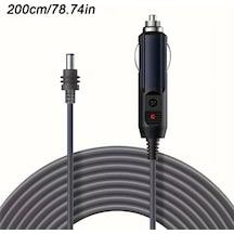 Xuweiwei Starlink Mini Dc Güç Kablosu Çakmak 12v 24v Araç Şarj Kablosu Grey 78 74inch