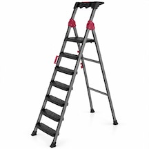 6+1 Basamaklı Metal Merdiven 150kg.taşıma 5332