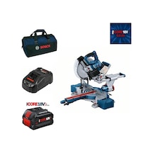 Bosch GCM 18V-254 D 1x8 Ah Procore 18v+ Akülü Gönye Kesme Bez Çantalı