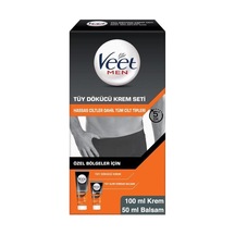 Men Özel Bölgeler İçin Krem & Balsam Tüy Dökücü Krem Seti 100 + 50 Ml, Tüy Dökücü