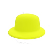 Neon Renk Plastik Melon Şapka Sarı  Renk