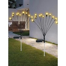 4 Adet 6 Led'li Güneş Enerjili Ateş Böceği Çiçek Lamba