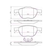 Ford C-Max 2.0 Lpg 2007-2010 Bosch Ön Fren Balatası