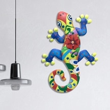 Lijinxu Metal Asın Gecko Duvar Dekoru Kertenkele Ev Bahçe