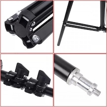 Tripod Kamera Işık Ayağı Döküm Demir 940gr Fotoğraf Makinesi Kamera 70 Cm-210 Cm Açılabilir Kat