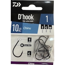 Daiwa D'hook Chinu No:1 Black Nikel Olta İğnesi 10 Adet