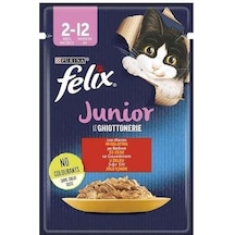 Purina Felix Sığır Etli Pouch Yavru Kedi Maması 85 G