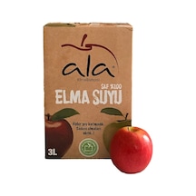 Ala Saf %100 Kırmızı Elma Suyu 3 L