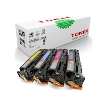 Hp Cb540A/41A/42A/43A Uyumlu 4'Lü Set Toner /Wb/125A/Cp1510/Cp121