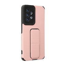 Samsung Galaxy Uyumlu - A53 5g Kılıf Mega Standlı Silikon - Pudra