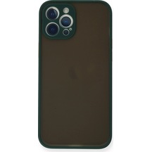 Ilkeshop Newface Apple iPhone Uyumlu 12 Pro Max Kılıf Montreal Silikon Kapak - Yeşil