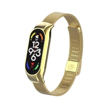 Effox Xiaomi Mi Band 7 Uyumlu Krd-06 Metal Kordon-gold