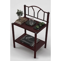 Argimo Bella Retro Ferforje Tarz Metal Komodin Bordo