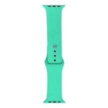 Watch 40mm Band Serisi Klasik Kordon Silikon Strap Kayış-spearmint Green