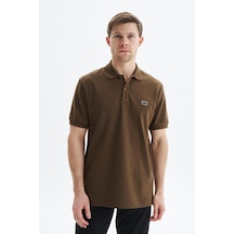 AR-MA Arma Erkek Regular Fit Basic % 100 Pamuk Pike Polo Yaka Tişört Y29374354102 Kahverengi
