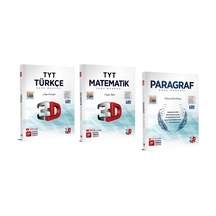 3d Yayınları 2024 Tyt 3d Türkçe - Matematik - Paragraf Soru Bankaları 3 Kitap