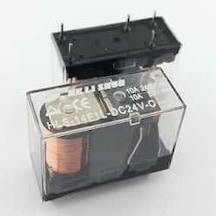 24Volt 10Amper Şeffaf Tek Kontak Röle 5  Pin