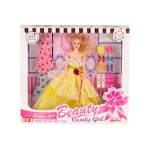 207 Ayakkabı Setli Candy Girl Bebek -efe Toys - Vbah-890639 1 Adet