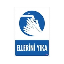 Znv Zenvia Mey İthalat Ellerini Yıka Uyarı Levhası 25x35 Kod:1250 Znv2025 Cmn