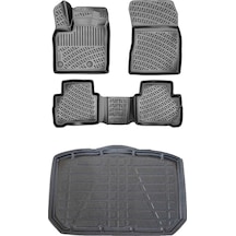 Nissan Qashqai 2022+ 3D Paspas ve Alt Bagaj Seti Bizymo Siyah