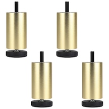 Suntek 4 Adet Alüminyum Alaşımlı Mobilya Ayakları Altın-10cm Çok Renkli