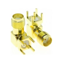 Sma Dişi Şase Pcb Tipi 90 Derece Gold Rf Konnektör Sfp90