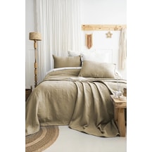 Şaheser Home Collection Yatak Örtüsü Çift Kişilik Julia Haki Çok Renkli
