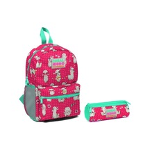 Coral High Lama Baskılı Kız Çocuk Yuva ve Anaokulu Çanta Seti