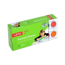 Lets Parmak Boyası 25 Ml 12 Renk L-5512 Çok Renkli