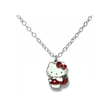 Hello Kitty Çilek Figürlü Kırmızı Kolye 60 Cm Zincirli Sevimli Sanrio Takı Çok renkli