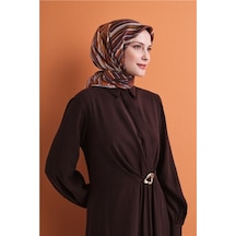 Armine Saf İpek Sura Eşarp 9616d 53 Kırmızı Siyah