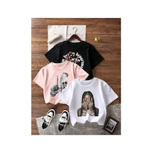 Stil X Yeniz Sezon 3' Lü Takım Kız Çocuk Tshirt, Çok Renkli, %100 Pamuk Çok Renkli-7