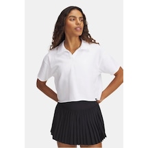 Under Armour Ua Icon Terry Polo Kadın Tişört 1389639-100 Beyaz