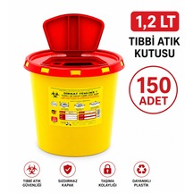 1,2 Lt Tıbbbi Atık Kutusu 150 Adet