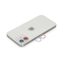 Newface Apple İphone 11 Renkli Kamera Lens Koruma Cam - Pembe-mavi