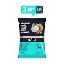 Shazel Hindistan Cevizli Hazır Türk Kahvesi 3 x 100 G