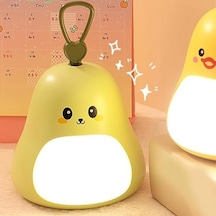 Tasarımlı Gece Lambası 3 Kademeli Işık Ayarı, Rgb Atmosfer Modu, Usb Şarjlı, Taşınabilir Silikon Bebek Uyku Işığı, Yumuşak Gece Aydınlatması, Bebek Çocuk Odası İçin Açık Yeşil .