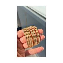 4.50 Gr Gram Dorikalı Aynalı Şarnel Bilezik Yatırımlık İşçiliksiz 22 916 Ayar Altın 6,2 Ölçü