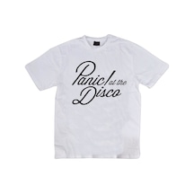 Stoned&Fame Panic At The Disco Baskılı T-shirt Beyaz